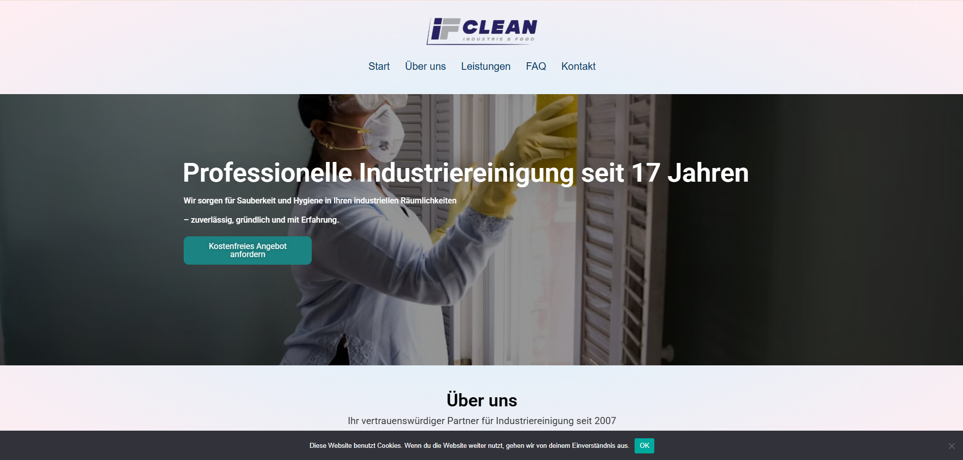 IF-Clean GmbH – Screenshot der Website